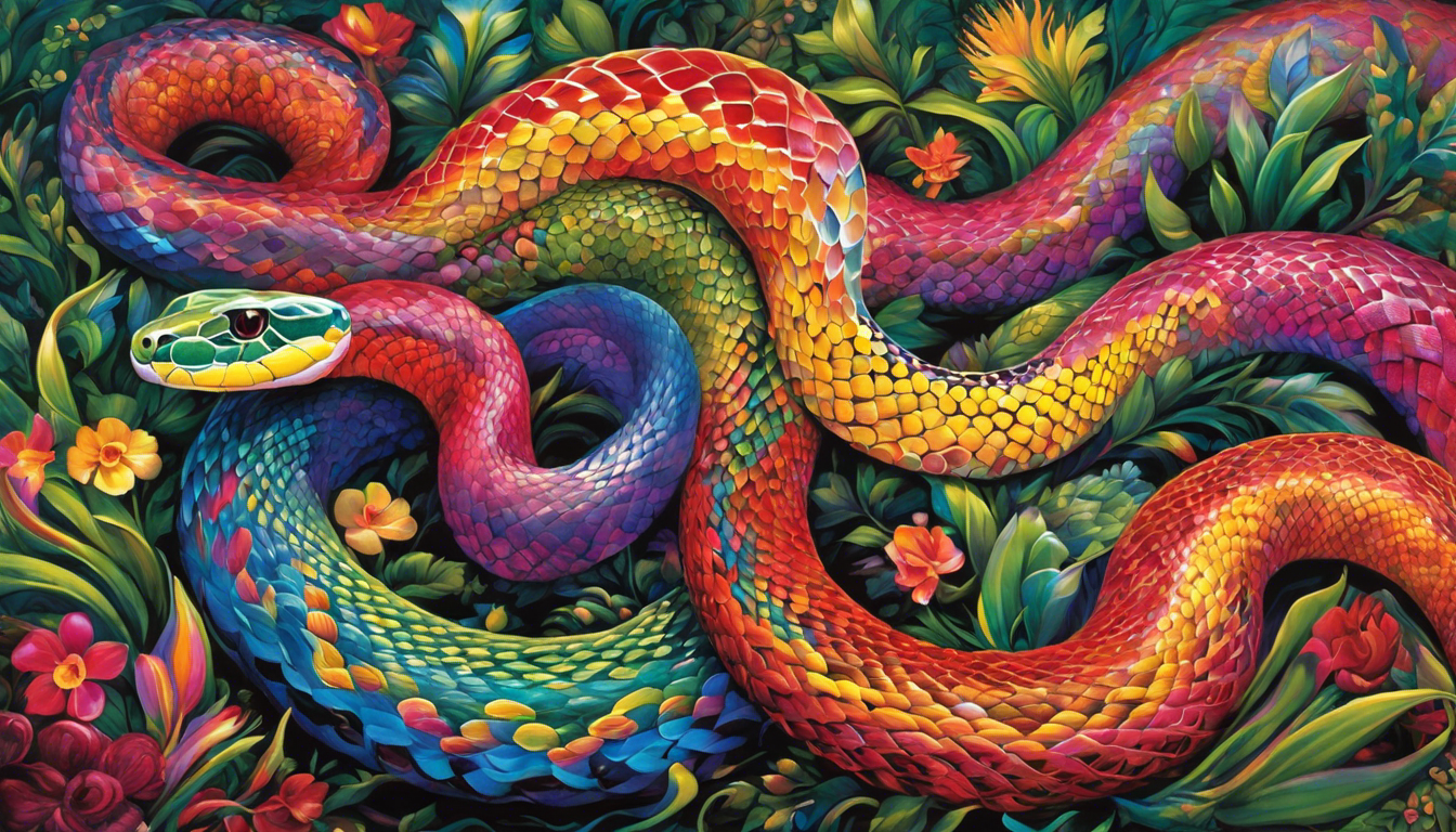 significado de sonhar com uma cobra colorida interpretacao simbolismo espiritualidade 107