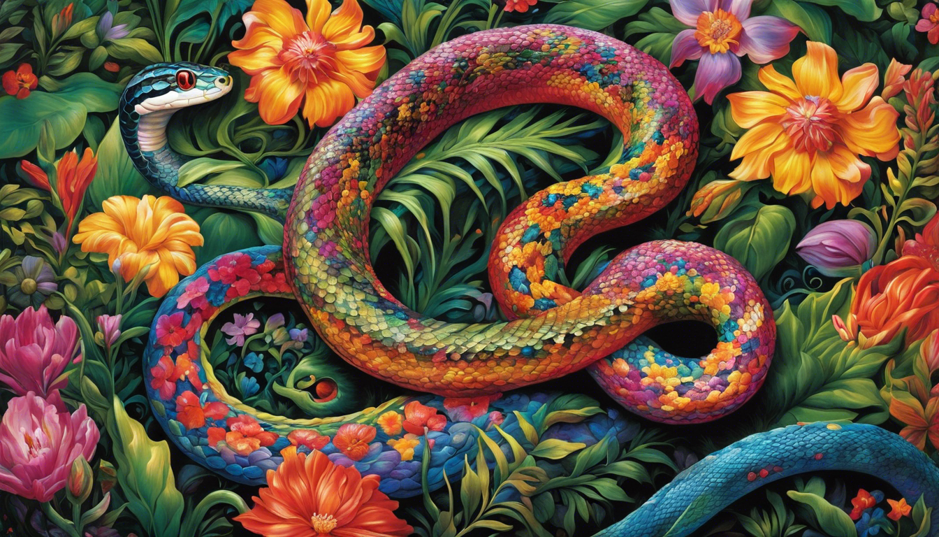 significado de sonhar com uma cobra colorida interpretacao simbolismo espiritualidade 549