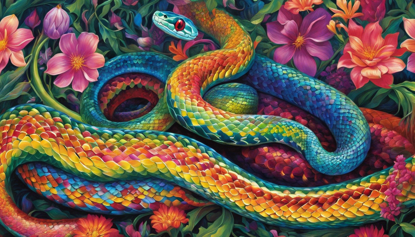 significado de sonhar com uma cobra colorida interpretacao simbolismo espiritualidade 562