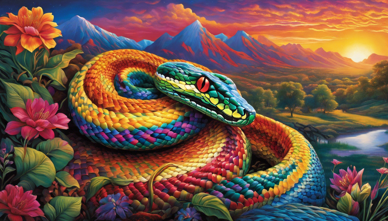 significado de sonhar com uma cobra colorida interpretacao simbolismo espiritualidade 978